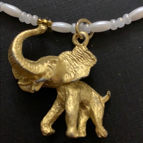 Gold Elephant charm necklace 18” - Picture 2 of 6